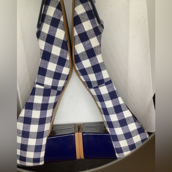 COWN & IVY BLUE PLAID SHOES - Picture 3 of 15